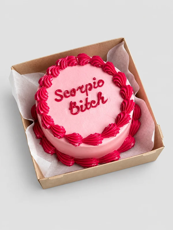 Бенто - торт "Scorpio bitch" — Бенто-торт с дизайном как на фото.